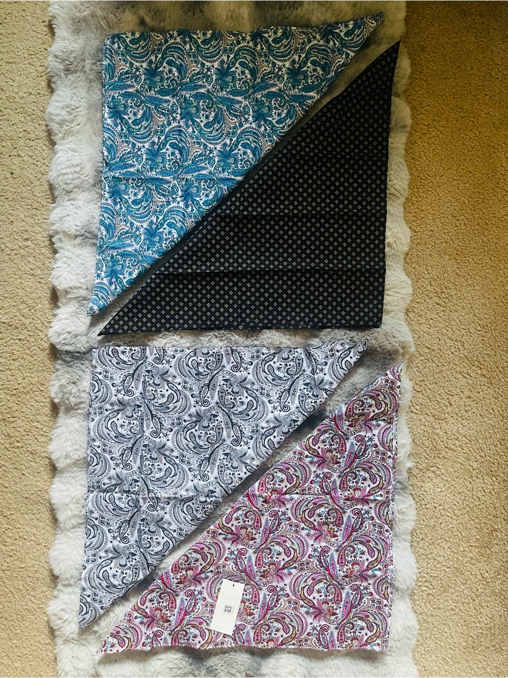 Macy's Perry Ellis Paisley Bandana Scarves